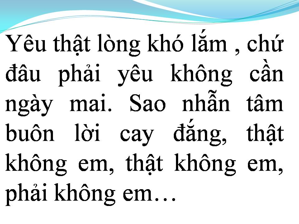 Lời bài hát DẤU CHẤM HẾT