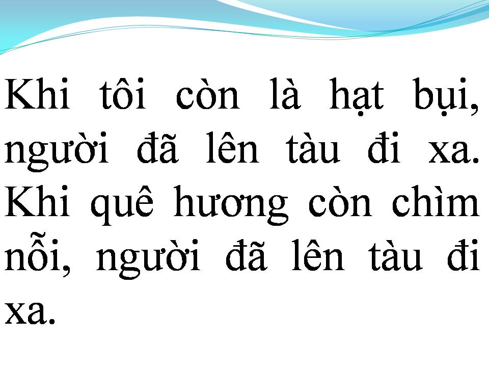 Lời bài hát DẤU CHÂN PHÍA TRƯỚC