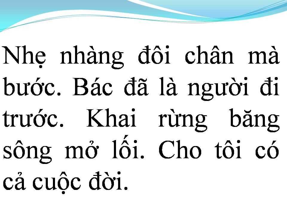 Lời bài hát DẤU CHÂN PHÍA TRƯỚC