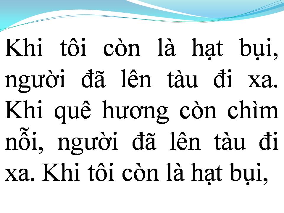 Lời bài hát DẤU CHÂN PHÍA TRƯỚC