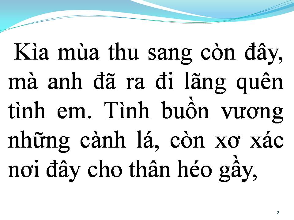 Lời bài hát DẤU CHÔN TÌNH BUỒN