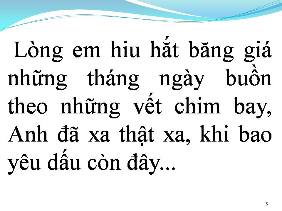 Lời bài hát DẤU CHÔN TÌNH BUỒN