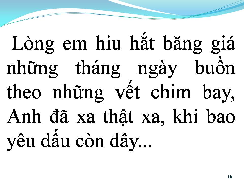 Lời bài hát DẤU CHÔN TÌNH BUỒN