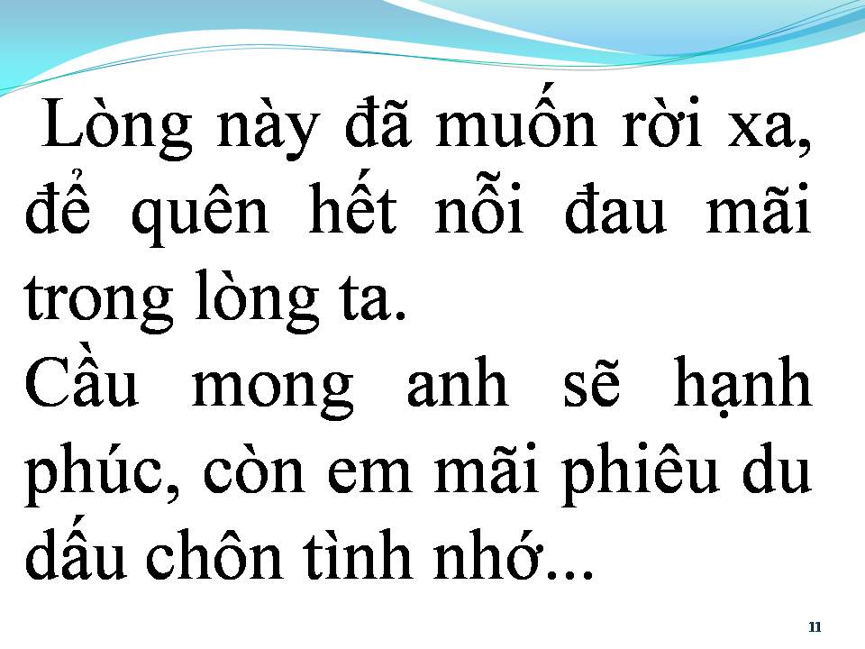 Lời bài hát DẤU CHÔN TÌNH BUỒN