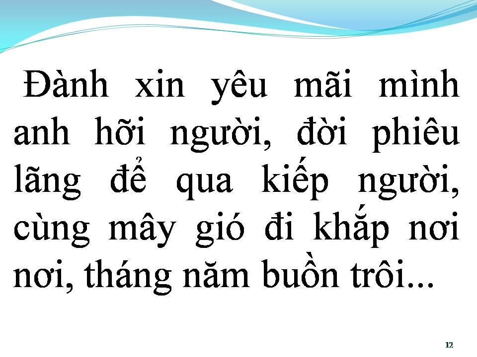 Lời bài hát DẤU CHÔN TÌNH BUỒN