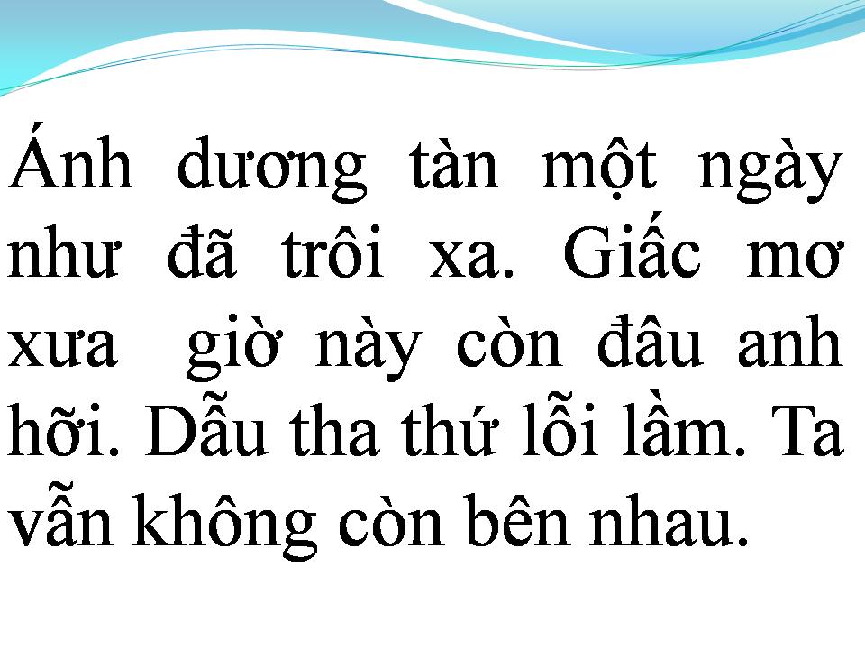 Lời bài hát DẪU CÓ LỖI LẦM