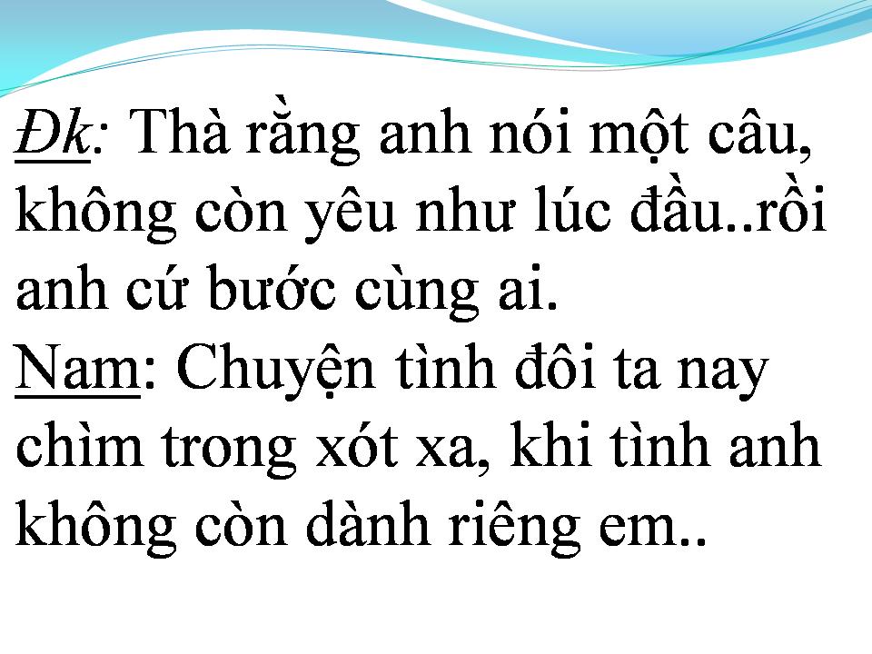 Lời bài hát ĐAU MỘT LẦN RỒI THÔI