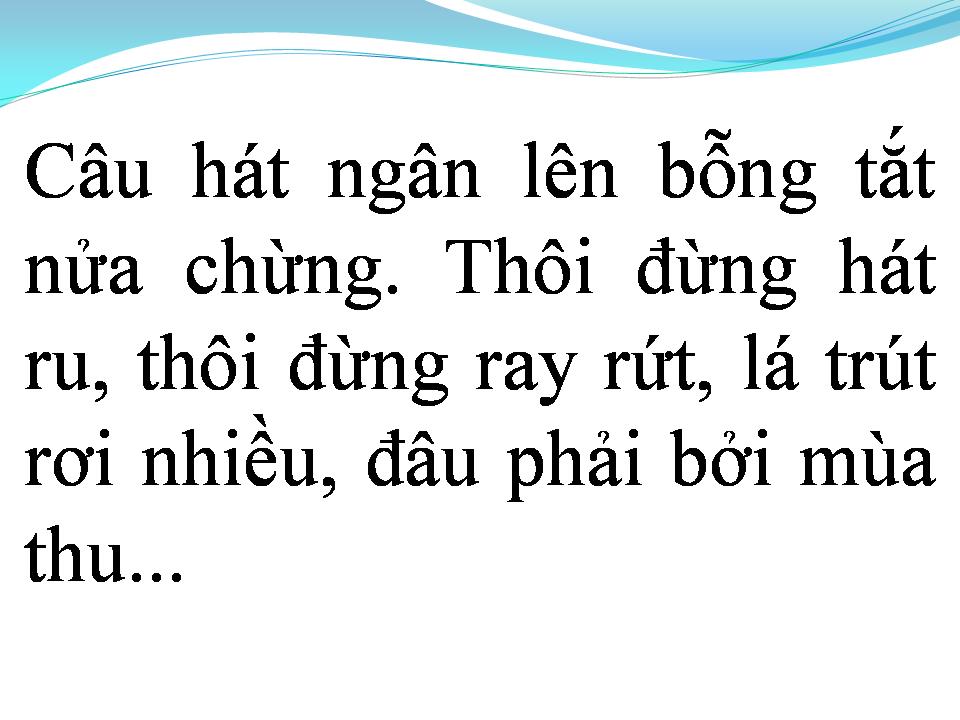 Lời bài hát ĐÂU PHẢI BỞI MÙA THU