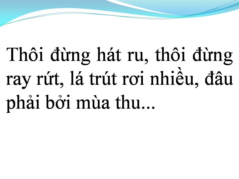 Lời bài hát ĐÂU PHẢI BỞI MÙA THU