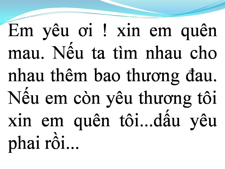 Lời bài hát DẪU TÌNH ĐÃ XA