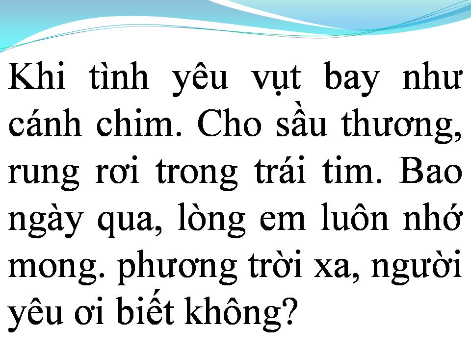 Lời bài hát DẤU YÊU ƠI