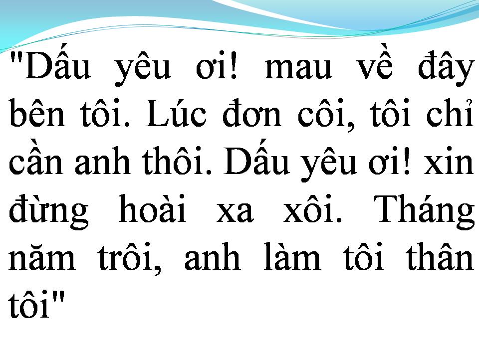 Lời bài hát DẤU YÊU ƠI