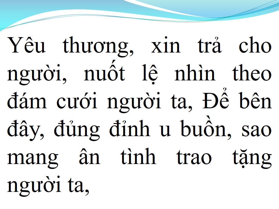 Lời bài hát DÂY ĐỦNG ĐỈNH BUỒN