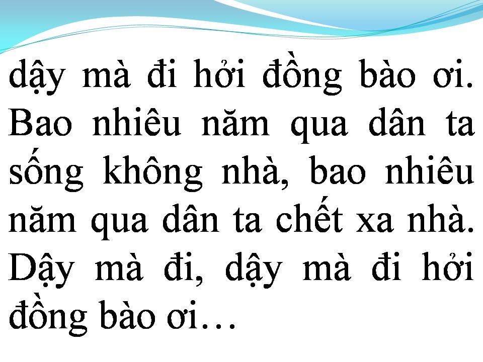 Lời bài hát DẬY MÀ ĐI