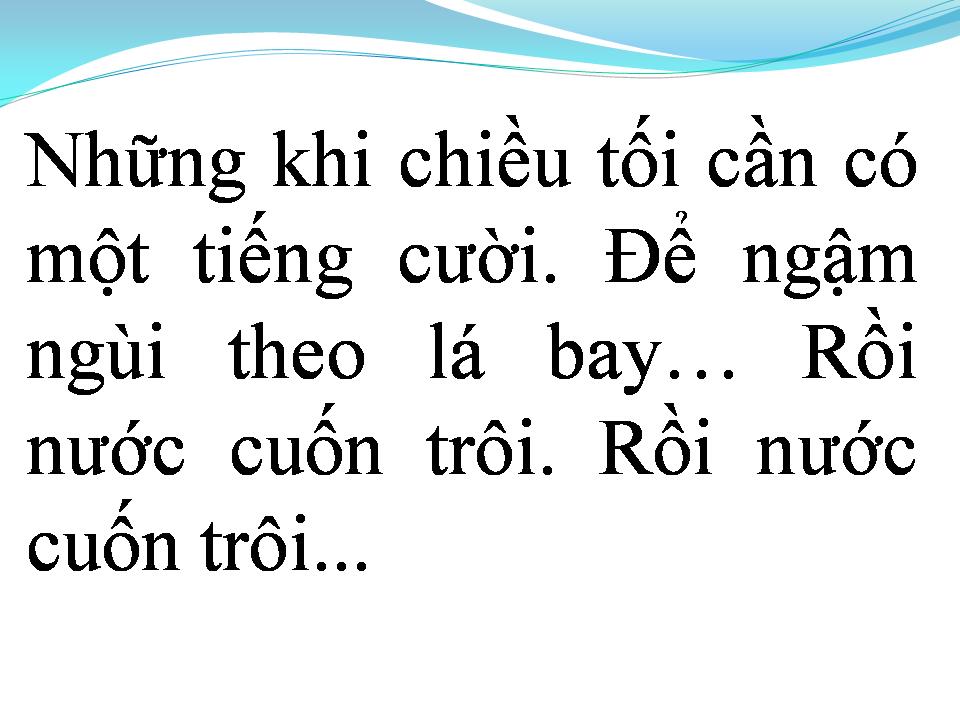 Lời bài hát ĐỂ GIÓ CUỐN ĐI