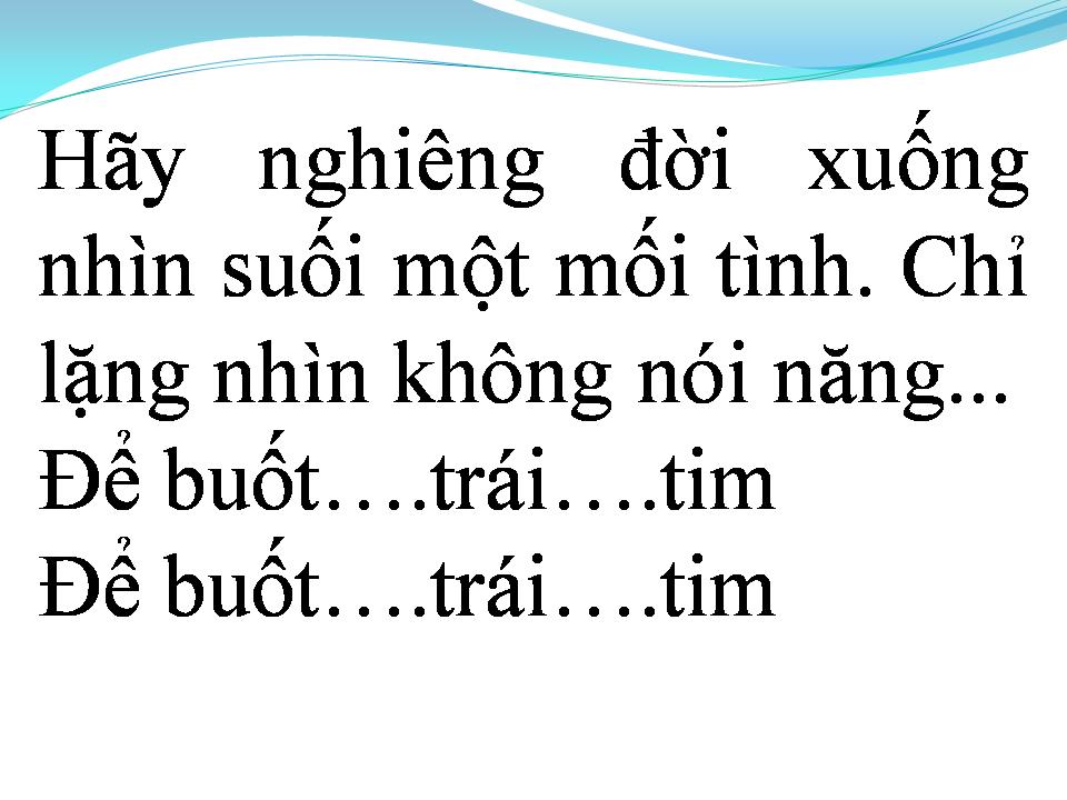 Lời bài hát ĐỂ GIÓ CUỐN ĐI