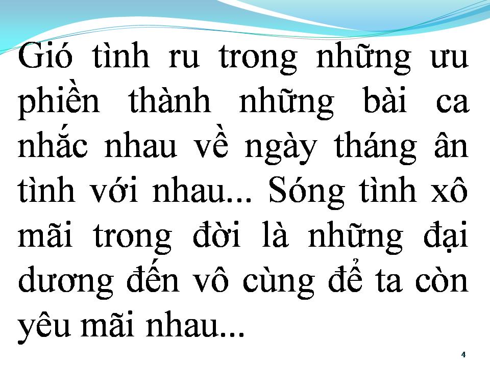 Lời bài hát ĐỂ GIÓ ĐƯA VÀO LÃNG QUÊN