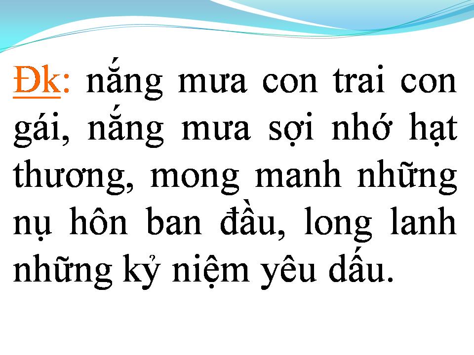Lời bài hát DỄ THƯƠNG