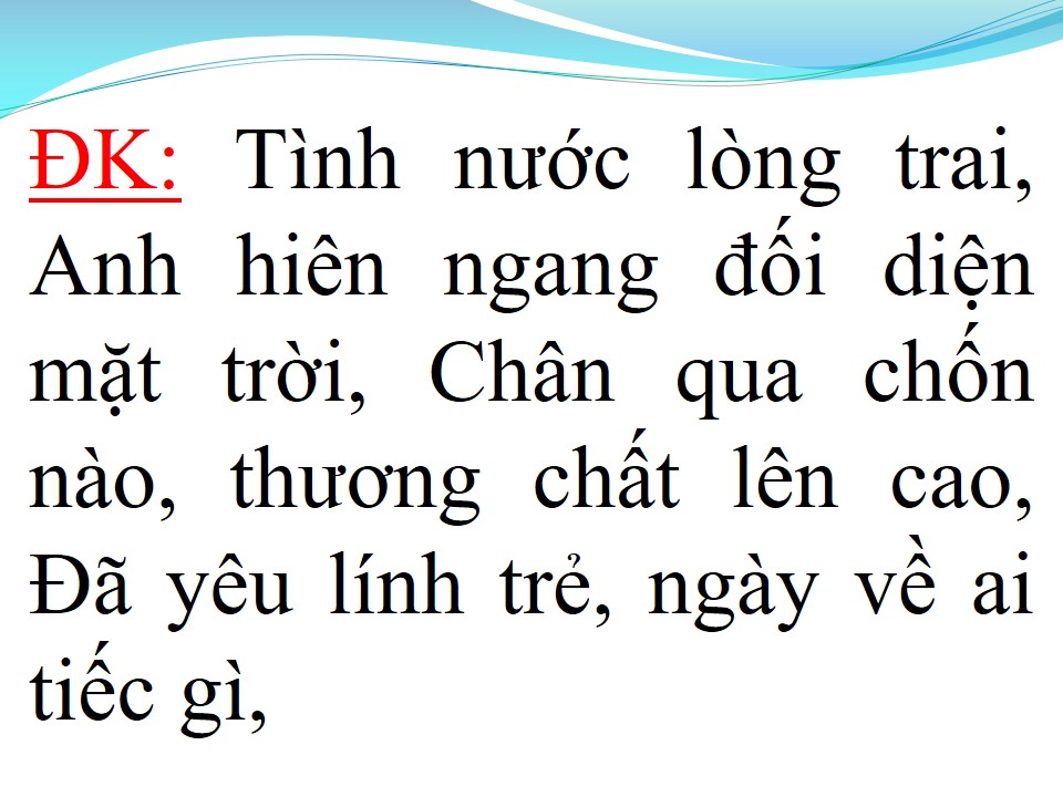 Lời bài hát ĐỂ TRẢ LỜI MỘT CÂU HỎI