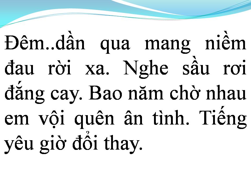 Lời bài hát ĐÊM CHIA TAY