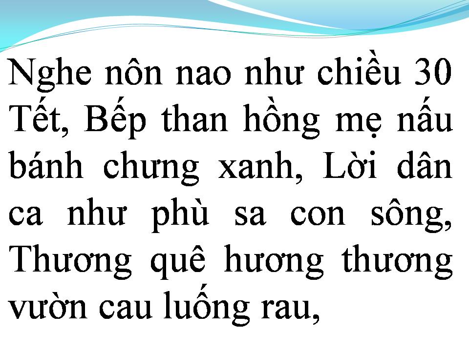 Lời bài hát ĐÊM GIAO THỪA NGHE MỘT KHÚC DÂN CA