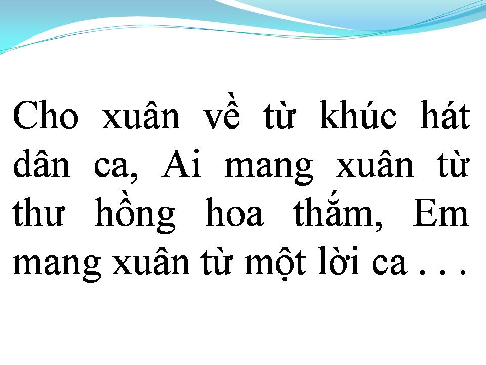 Lời bài hát ĐÊM GIAO THỪA NGHE MỘT KHÚC DÂN CA