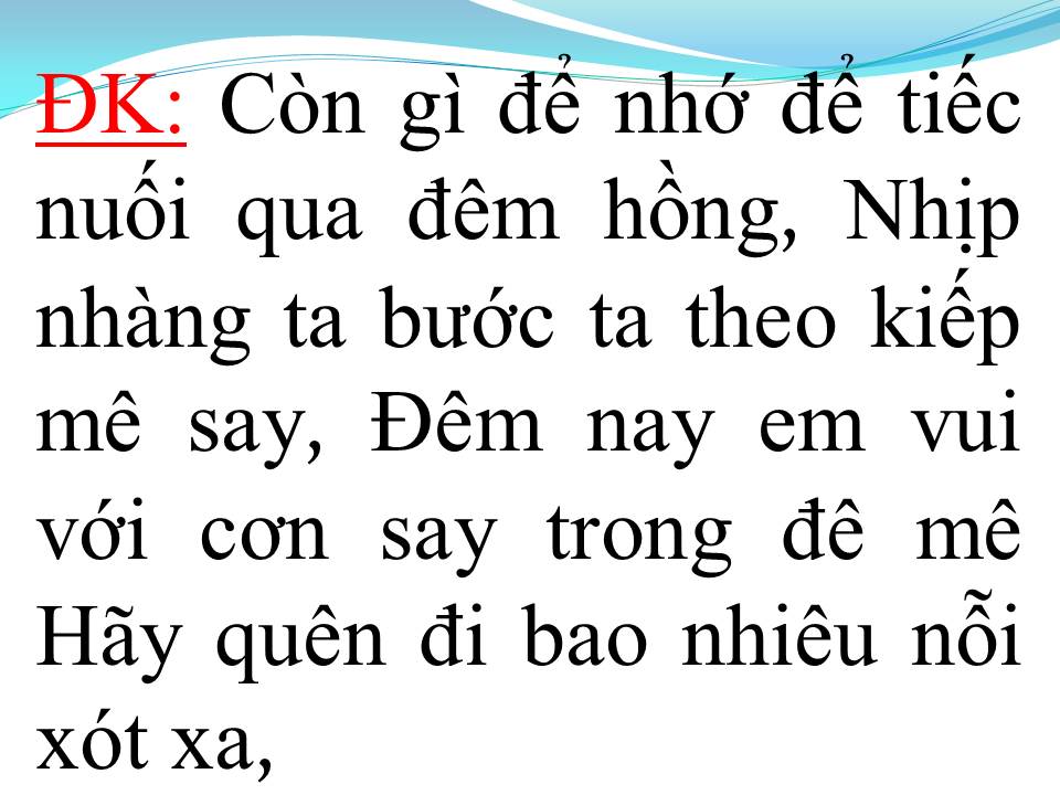 Lời bài hát ĐÊM MÀU HỒNG
