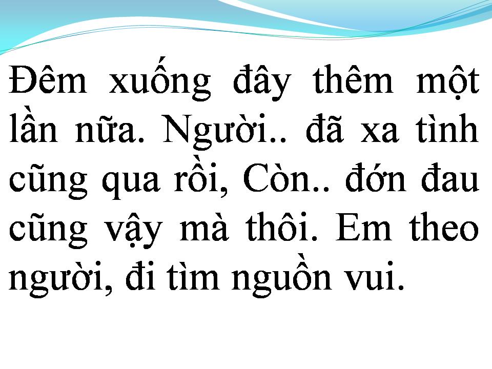 Lời bài hát ĐÊM SAY