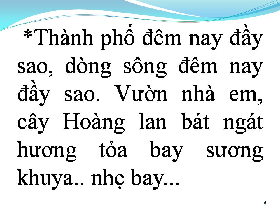 Lời bài hát ĐÊM THÀNH PHỐ ĐẦY SAO