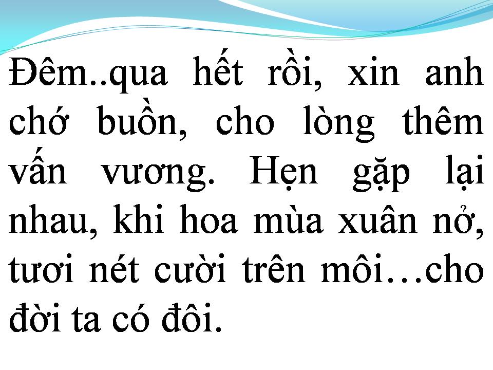 Lời bài hát ĐÊM TIỄN BIỆT