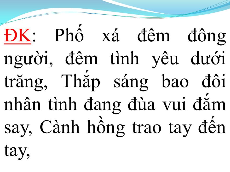 Lời bài hát ĐÊM TRĂNG TÌNH YÊU