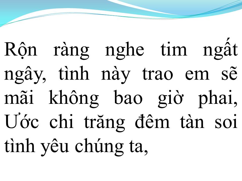 Lời bài hát ĐÊM TRĂNG TÌNH YÊU