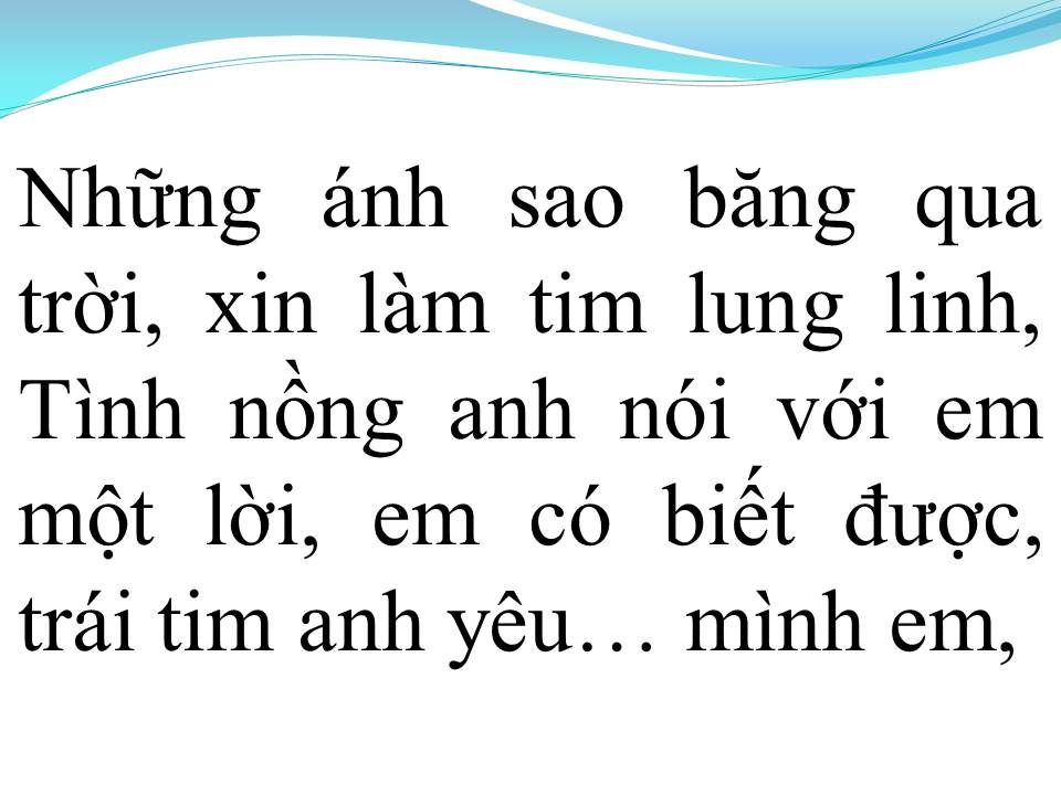 Lời bài hát ĐÊM TRĂNG TÌNH YÊU