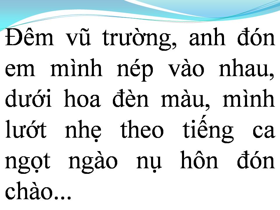Lời bài hát ĐÊM VŨ TRƯỜNG