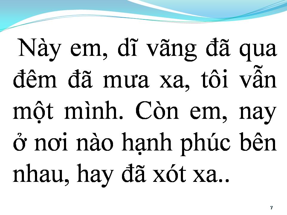 Lời bài hát DĨ VÃNG 