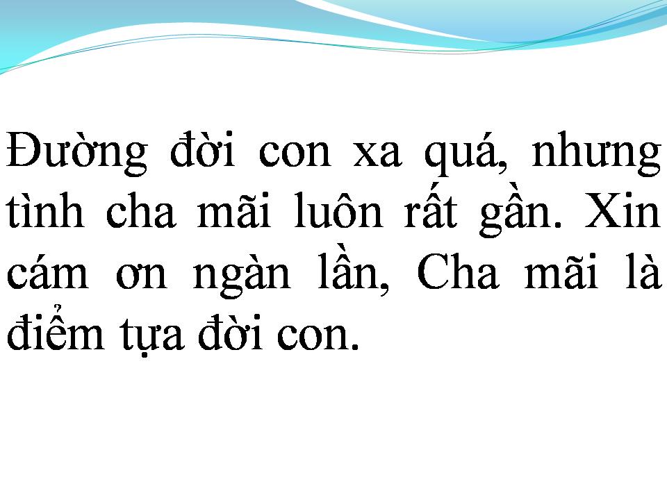 Lời bài hát ĐIỂM TỰA ĐỜI CON