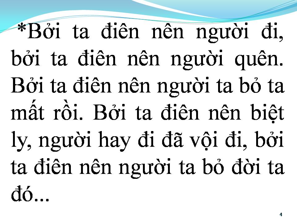 Lời bài hát ĐIÊN