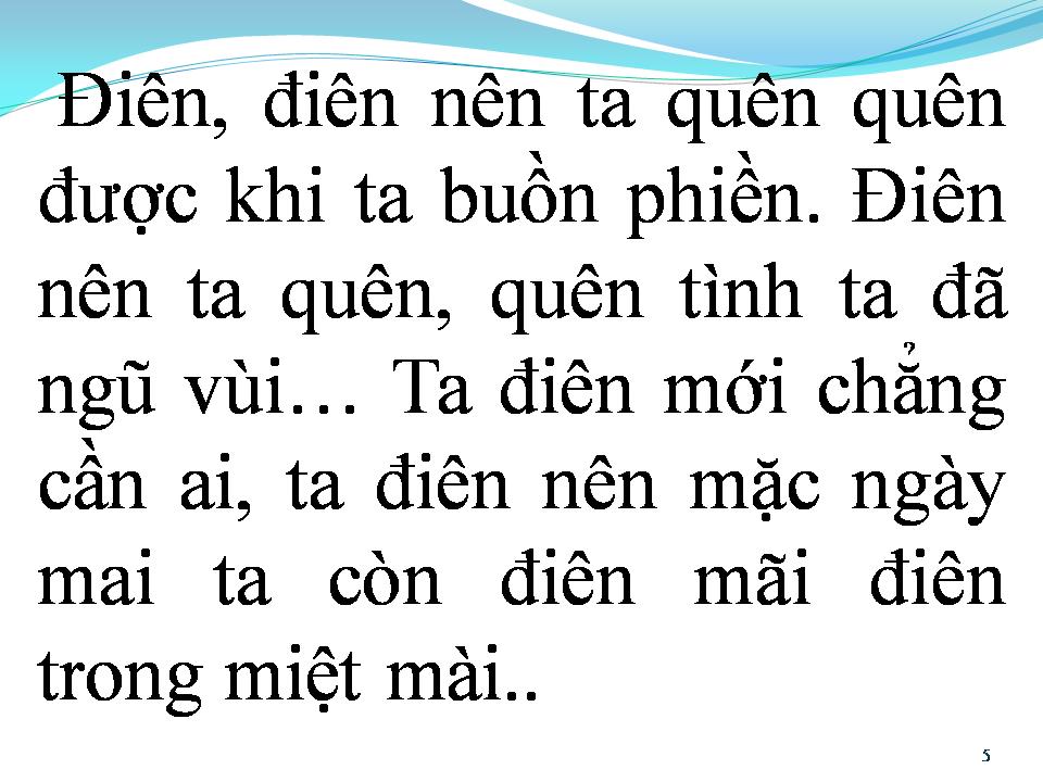 Lời bài hát ĐIÊN