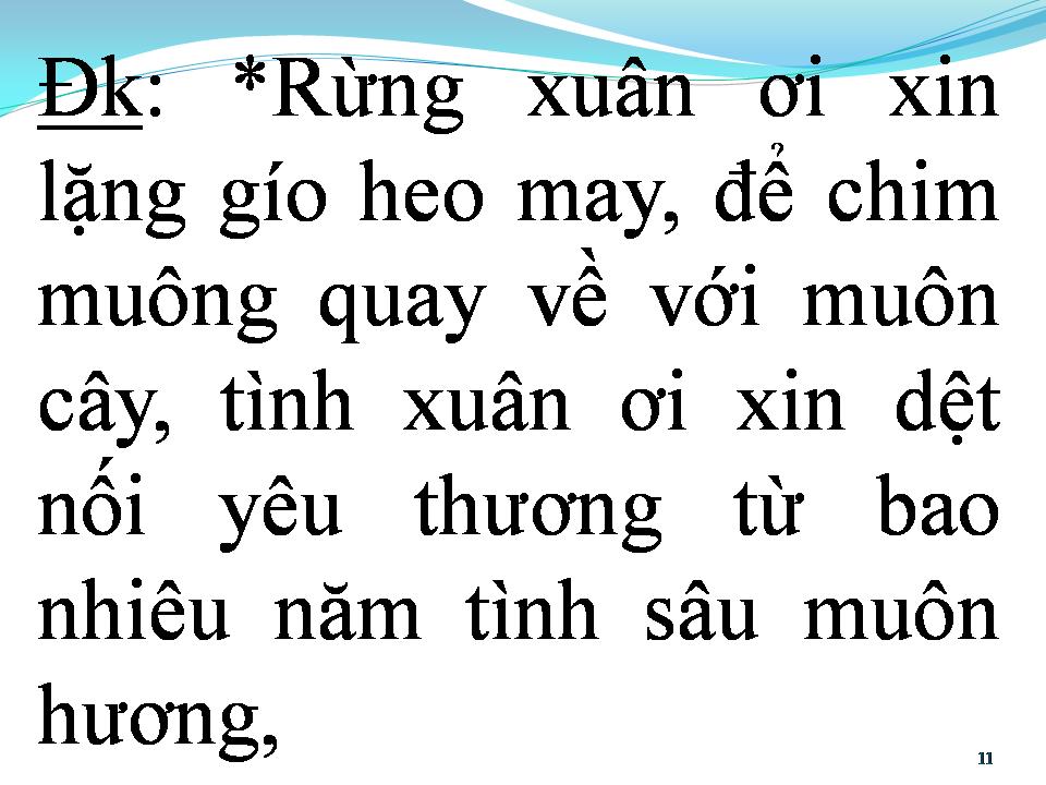 Lời bài hát ĐIỆP KHÚC MÙA XUÂN