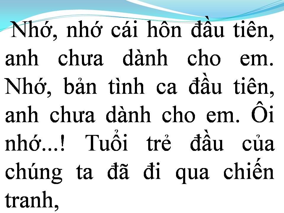Lời bài hát ĐIỆP KHÚC TÌNH YÊU