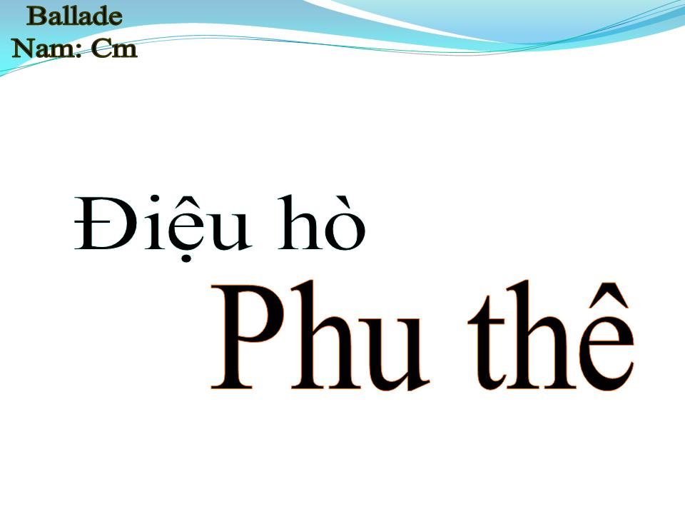 Lời bài hát ĐIỆU HÒ PHU THÊ