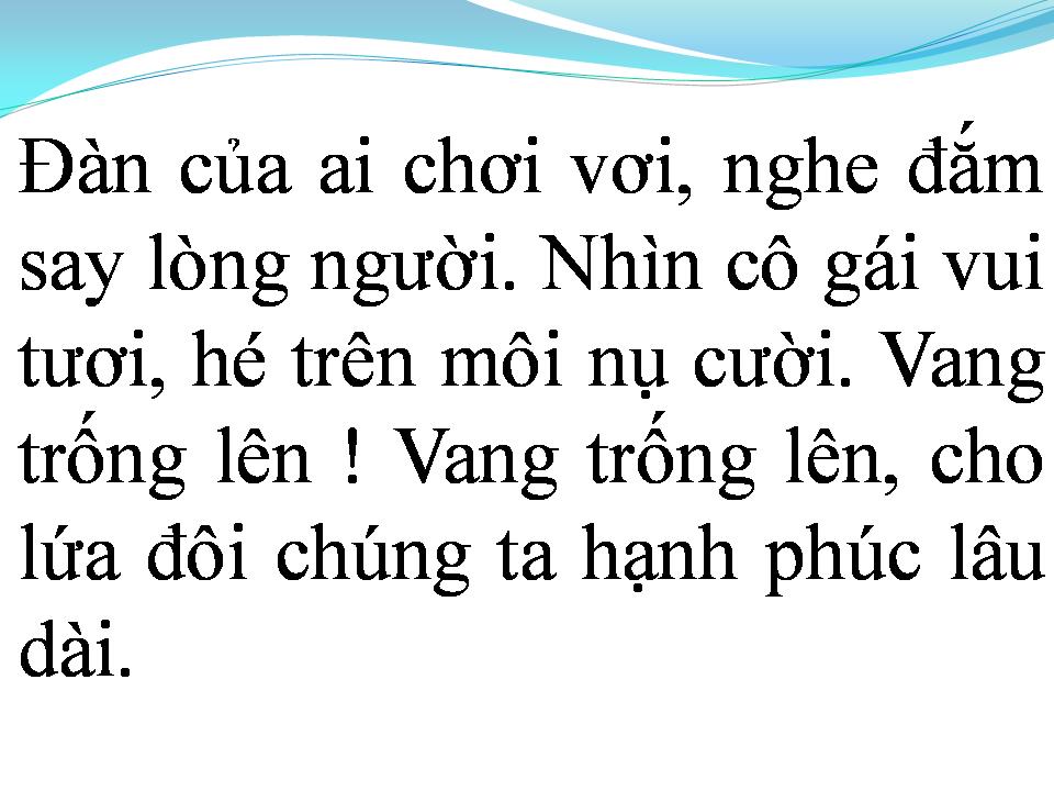Lời bài hát ĐIỆU NHẢY TRÊN TRỐNG
