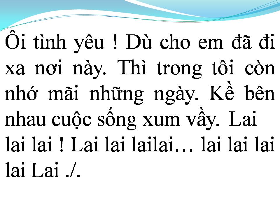 Lời bài hát ĐIỆU NHẢY TRÊN TRỐNG