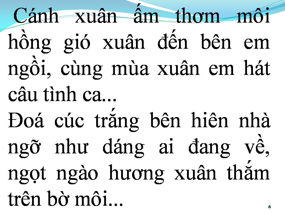 Lời bài hát DỊU DÀNG SẮC XUÂN