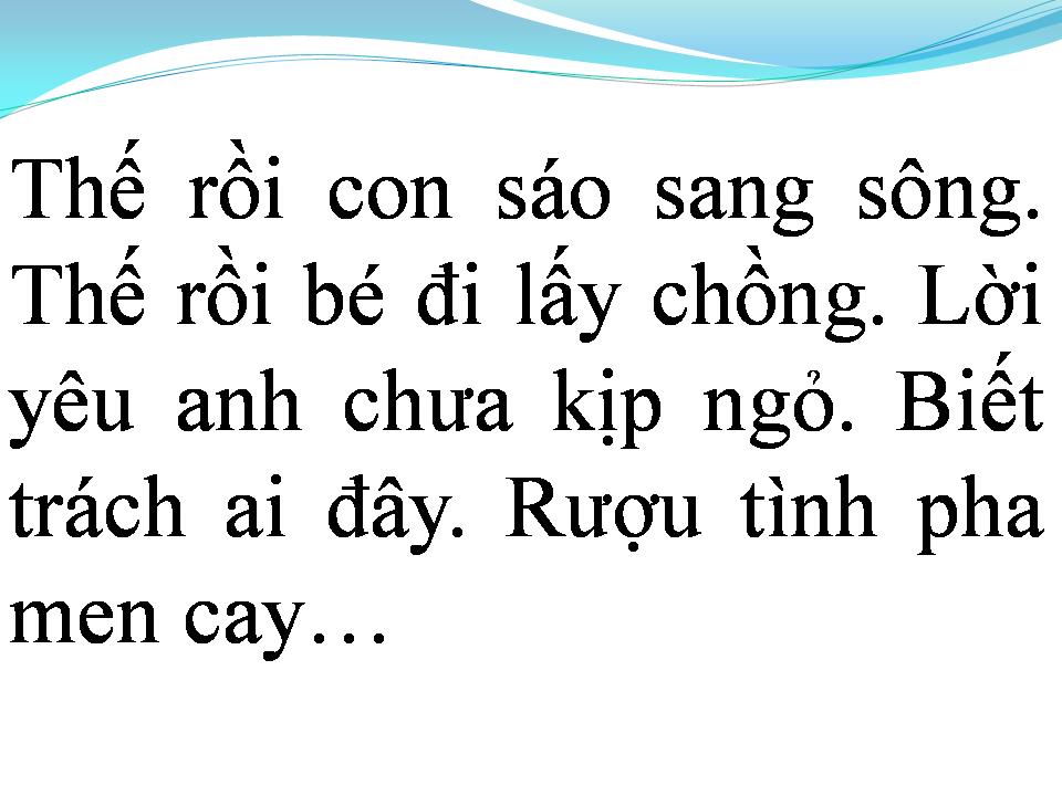 Lời bài hát ĐÒ TÌNH LỠ CHUYẾN
