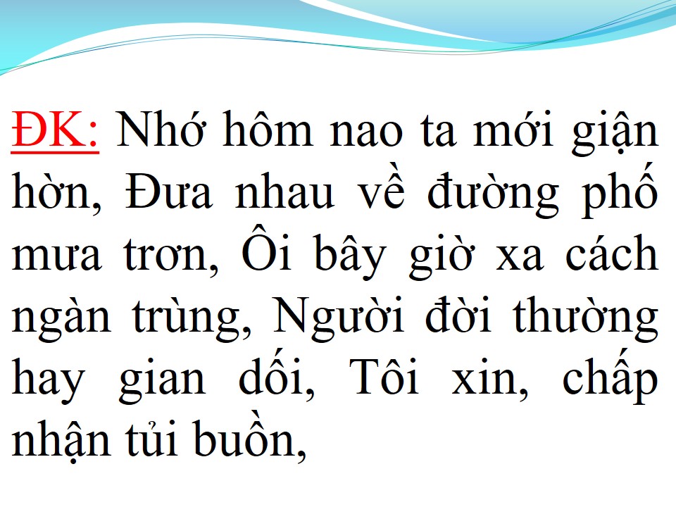 Lời bài hát ĐOẠN BUỒN CHO TÔI