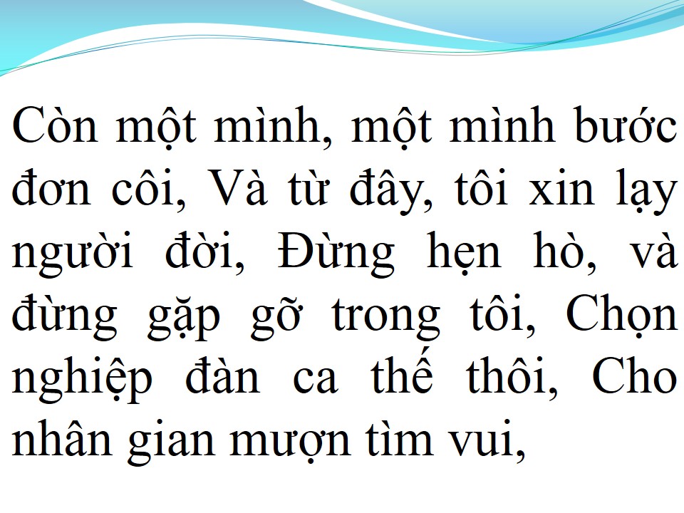 Lời bài hát ĐOẠN BUỒN CHO TÔI