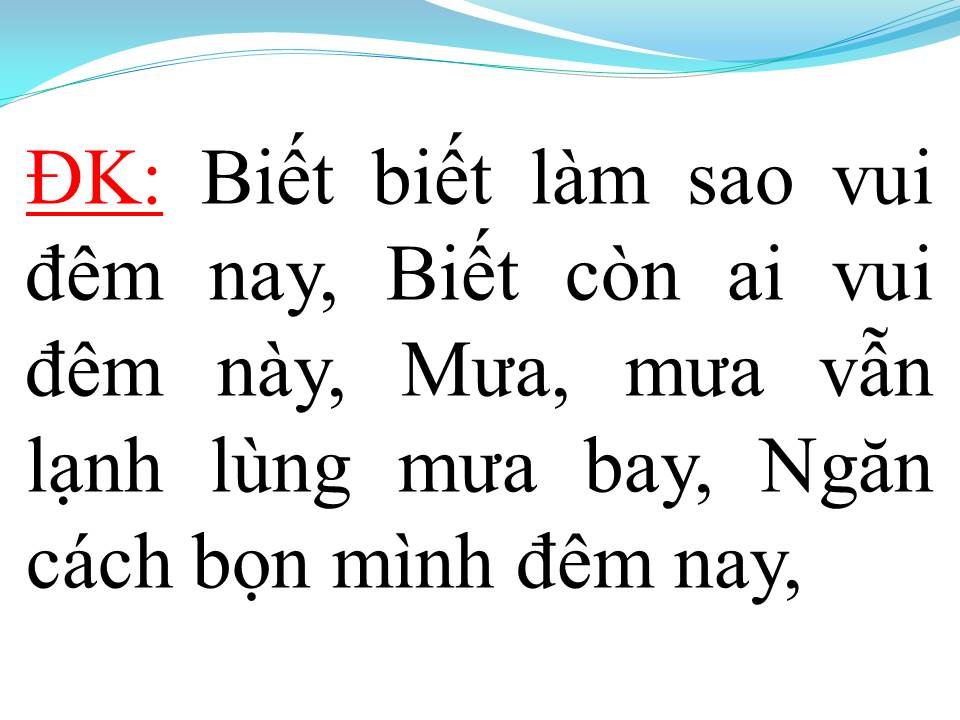 Lời bài hát ĐOẠN BUỒN ĐÊM MƯA