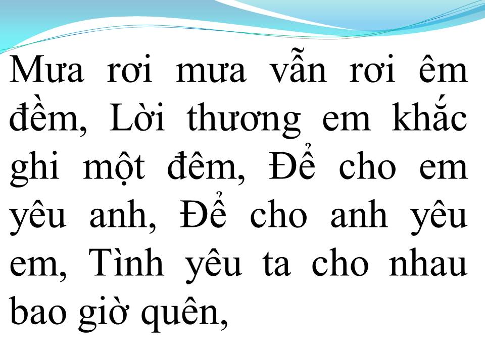 Lời bài hát ĐOẠN BUỒN ĐÊM MƯA