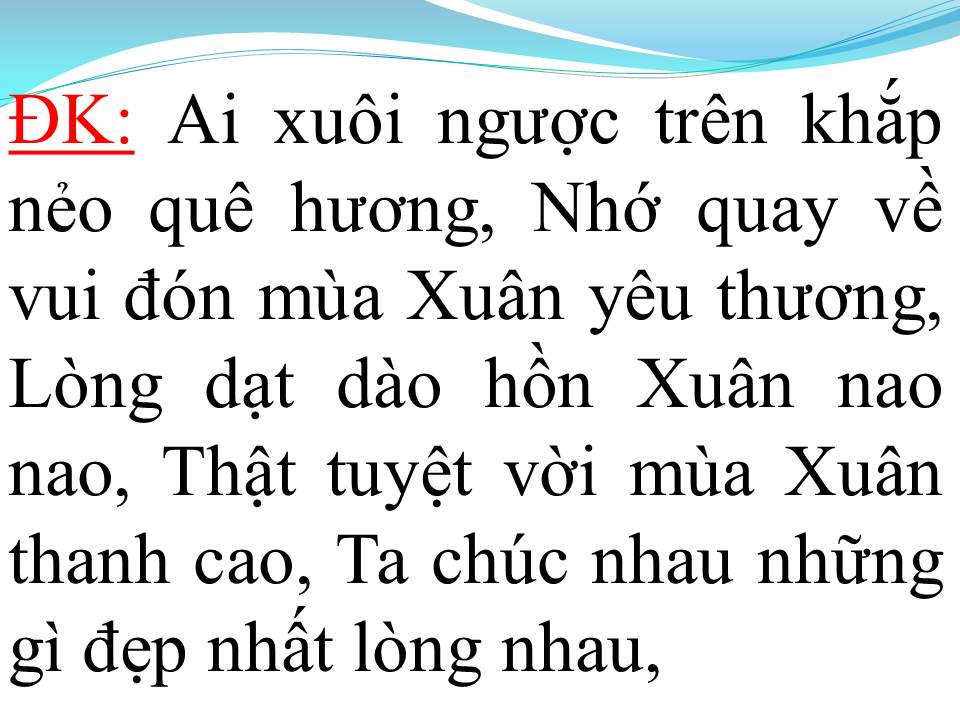 Lời bài hát ĐOẢN XUÂN CA